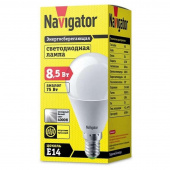 Лампа светодиодная Navigator 8.5 Вт E 14 шарообразная 4000 К нейтральный белый свет