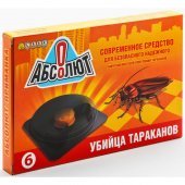 Средство от насекомых Абсолют От тараканов приманка (6 штук в упаковке)