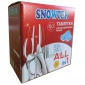 Таблетки для посудомоечных машин Snowter All in 1 (60 штук в упаковке)