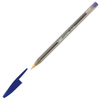 Ручка шариковая одноразовая BIC Cristal синяя (толщина линии 0.32 мм)