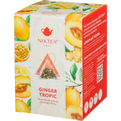 Чай зеленый Niktea Имбирный Тропик 15 пакетиков