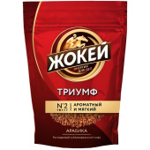 Кофе растворимый Жокей Триумф 450 г (пакет) купить в интернет-магазине товаров для офиса и дома ТопГрад с доставкой