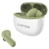 Наушники беспроводные Canyon TWS-5 зеленые (CNS-TWS5GR)