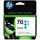 Картридж струйный HP 712 3ED77A голубой оригинальный (тройная упаковка)
