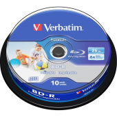 Диск BD-R Verbatim 25 ГБ 6x cake box 43804 (10 штук в упаковке)