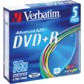 Диск DVD+R Verbatim 4.7 ГБ 16x slim box 43556 (5 штук в упаковке) Диск DVD+R Verbatim 4.7 ГБ 16x slim box 43556 (5 штук в упаковке)