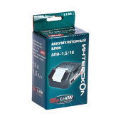 Аккумулятор Интерскол АПИ-1.5/18 (18 В, 1.5 Ач, Li-ion, 2400.019)