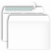 Конверт Postfix Bong С5 80 г/кв.м белый стрип с внутренней запечаткой (1000 штук в упаковке)
