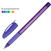 Ручка шариковая неавтоматическая Attache Glide Trio Grip синяя (толщина  линии 0.5 мм)