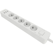 Сетевой фильтр Harper UCH-530 на 5 розеток + 3 USB 1.5 метра белый (H00002264)