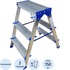 Стремянка алюминиевая двусторонняя Tarko 2x3 ступени (T04203)
