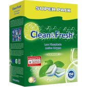 Таблетки для посудомоечных машин Clean&Fresh All in 1 (150 штук в упаковке)