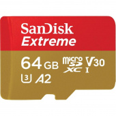 Карта памяти SanDisk Extreme microSDXC UHS-I A2 SDSQXA2-064G-GN6AA