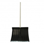 Лопата для уборки снега ковш пластиковый (50x39 см) с черенком