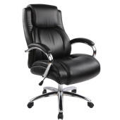 Кресло для руководителя Easy Chair 585 TR черное (рециклированная кожа, металл)