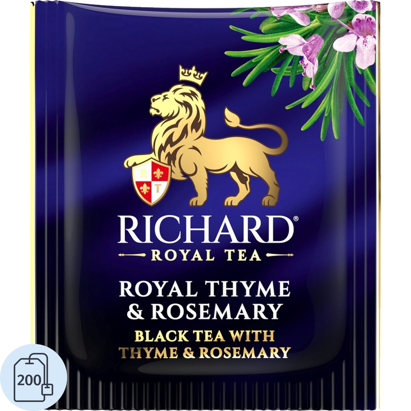 Чай чёрный Richard Royal Thyme &amp; Rosemary 200 пакетиков