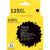 Картридж струйный T2 123XL IC-HF6V19A для HP черный совместимый