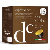 Кофе в капсулах для кофемашин Don Carlos Espresso Bar (16 штук в упаковке) купить в интернет-магазине товаров для офиса и дома ТопГрад с доставкой
