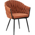 Кресло обеденное Dobrin Matilda оранжевый (ткань, металл)