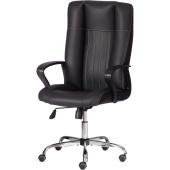 Кресло для руководителя Easy Chair Boston черное (искусственная кожа, металл)