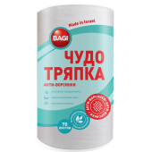 Салфетки хозяйственные в рулоне Bagi Чудо-тряпка Анти-ворсинки спанлейс/нетканное полотно 30x20 см 45 г/кв.м 70 листов