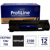 Картридж лазерный Profiline PL_CE278A/726/728 для HP/Canon черный совместимый