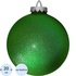 Ёлочный шар новогодний BigDecor пластик зелёный (диаметр 20 см)