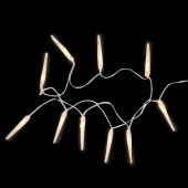 Гирлянда светодиодная Neon-Night Сосульки линия теплый белый свет 10 светодиодов (1.5 м)