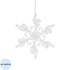 Ёлочная игрушка Magic Time Снежинка полипропилен прозрачная (высота 12  см)