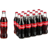 Напиток газированный Coca-Cola 0,33 л в стеклянной бутылке (15 штук в упаковке) купить в интернет-магазине товаров для офиса и дома ТопГрад с доставкой