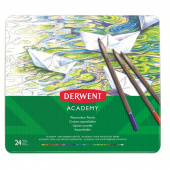 Карандаши акварельные Derwent Academy Watercolour Tin 24 цвета