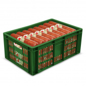 Ящик (лоток) колбасный из ПНД 600х400х250 мм зеленый