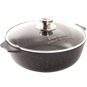 Жаровня Мечта Гранит Black Induction Pro диаметр 28 см 4 л алюминий  (34802И)