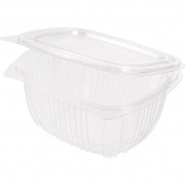 Одноразовый пластиковый контейнер для салатов 750 мл прозрачный (300 штук в упаковке)