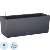 Кашпо с автополивом Lechuza Balconera Color 50 11 л с внутренней  вставкой 8 л бархатный серый (50x19x19 см)