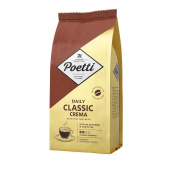 Кофе в зернах Poetti Daily Classic Crema 1 кг купить в интернет-магазине товаров для офиса и дома ТопГрад с доставкой