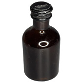 Склянка с пробкой 125 мл узкое горло темная