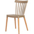 Стул обеденный Dobrin Theo бежевый (пластик, массив дерева)