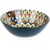 Салатник фарфоровый Nouvelle Home Arabesque 1200 мл разноцветный 6 штук в упаковке (0860017)