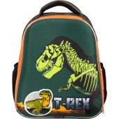Ранец Комус Класс (№1 School) Basic T-Rex зеленый анатомический неоновая подсветка корпуса на пульте д/у с двумя отделениями Ранец Комус Класс (№1 School) Basic T-Rex зеленый анатомический неоновая подсветка корпуса на пульте д/у с двумя отделениями