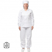 Куртка для пищевого производства женская у17-КУ белая (размер 52-54 рост 170-176)
