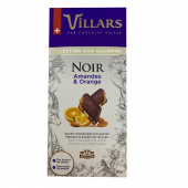 Шоколад Villars темный с цельным миндалем и цукатами из апельсиновых корочек 180 г