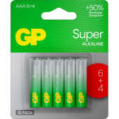 Батарейка AAA мизинчиковая GP Super (10 штук в упаковке)