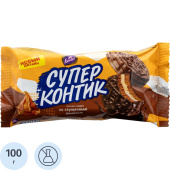 Печенье сдобное в глазури Konti Супер-контик со сгущенным молоком 100 г купить в интернет-магазине товаров для офиса и дома ТопГрад с доставкой