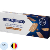 Печенье миндальное в глазури Jules Destrooper Amandelbrood &  Belgische Melkchocolade 125 г купить в интернет-магазине товаров для офиса и дома ТопГрад с доставкой