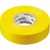 Изолента Navigator ПВХ 19 мм x 20 м желтая
