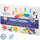 Пластилин классический Луч Классика 24 цвета 480 грамм