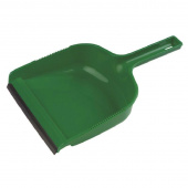 Совок для мусора с резиновой кромкой Hillbrush DP1 G пластиковый зеленый (ширина рабочей части 20.3 см)