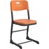 Стул ученический Комус Мебель оранжевый/антрацит регулируемый рост 5-7