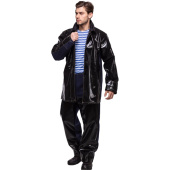 Костюм сварщика Фаэтон КС08 летний черный/синий (размер 44-46, рост  170-176)